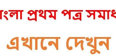 SSC Bangla 1st Paper Suggestion 2022