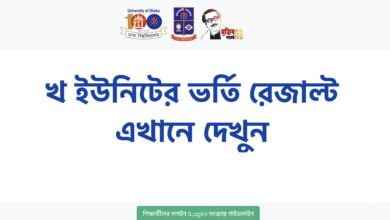 DU B Unit Result 2022 Published Today admission eis du.ac.bd Check Link DU kha Unit Result 2022