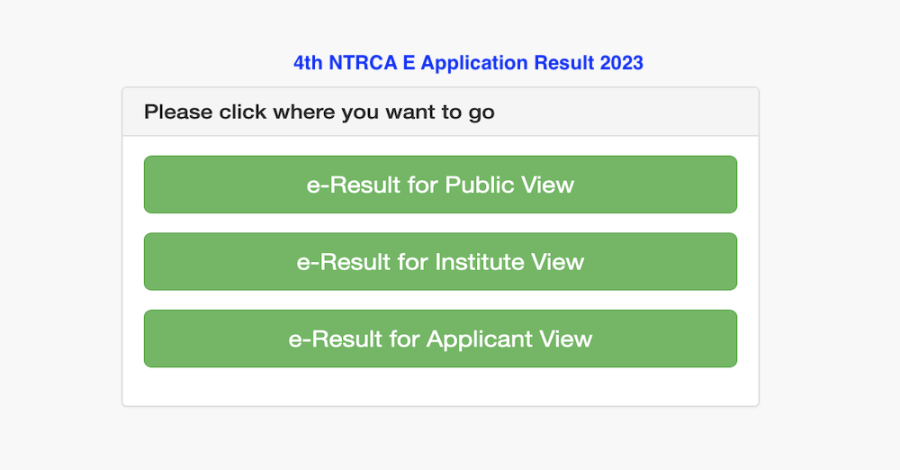 Ngi.teletalk.com.bd Cycle 4 Result 2023 - NTRCA 4th Gonobiggopti E-Application Result 2023