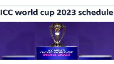 ICC world cup 2023 schedule
