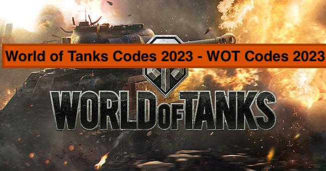 World of Tanks Codes  2023 - WOT Codes 2023