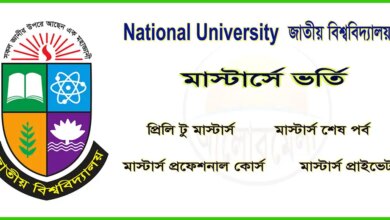 National University (NU) Masters Admission Circular 2023-2024