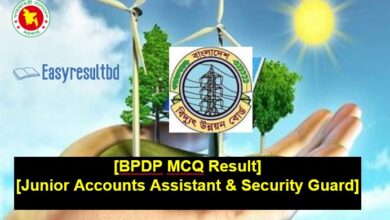BPDP MCQ Result