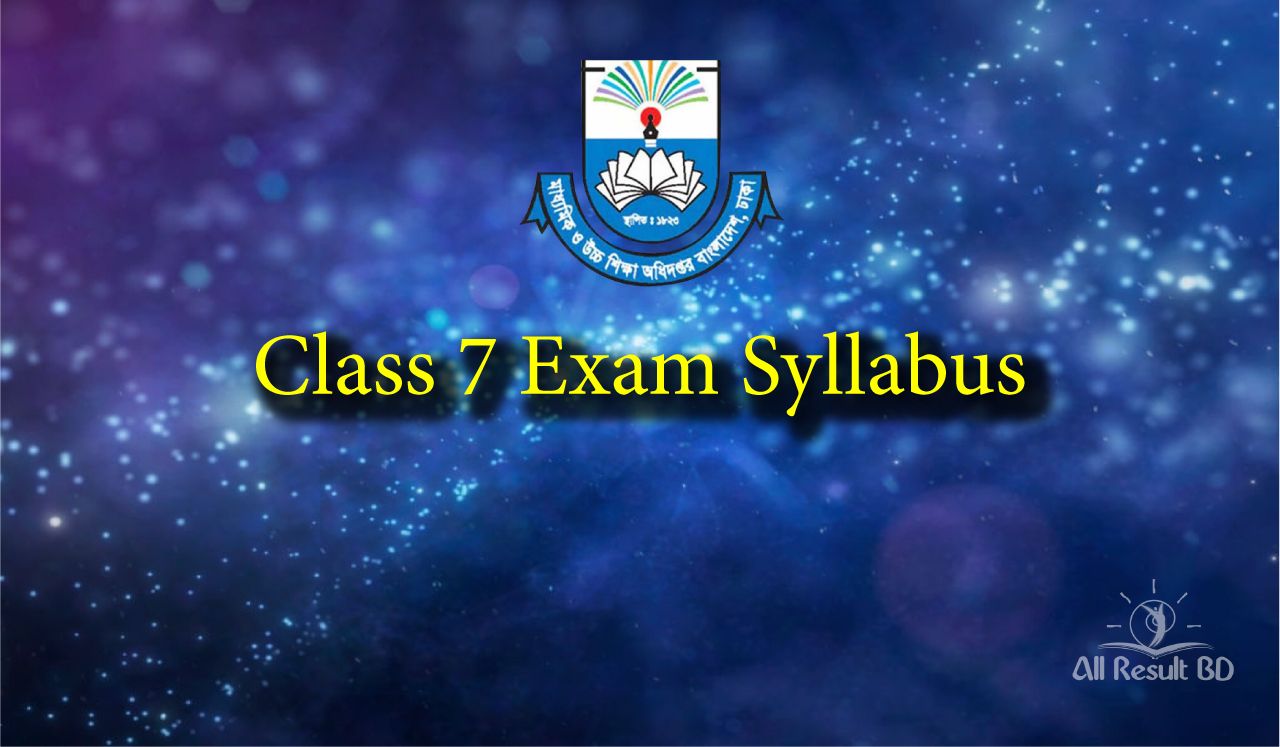 Class 7 Exam Syllabus Class 7 Exam Syllabus