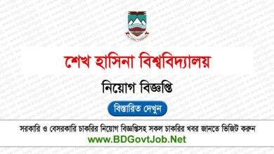 Sheikh Hasina University Job Circular 2024 www.shu.edu.b