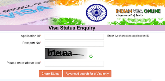 Indian Visa Check Online www.passtrack.net - Track Your Application Status (Visa Status Enquiry) by PASSPORT