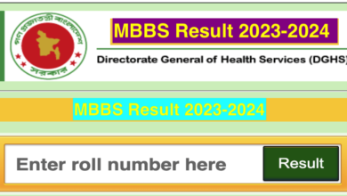 result.dghs.gov.bd MBBS Medical Result 2024
