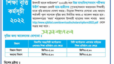 Shahjalal Islami Bank Scholarship 2024