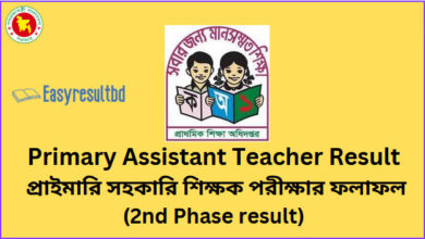 Primary Assistant Teacher Result 2024