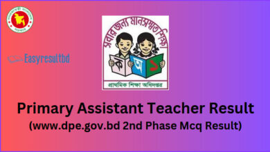 DPE Primary Assistant Teacher Result 2024