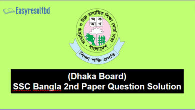 (Dhaka Board) SSC Bangla 2nd Paper Question Solution 2024