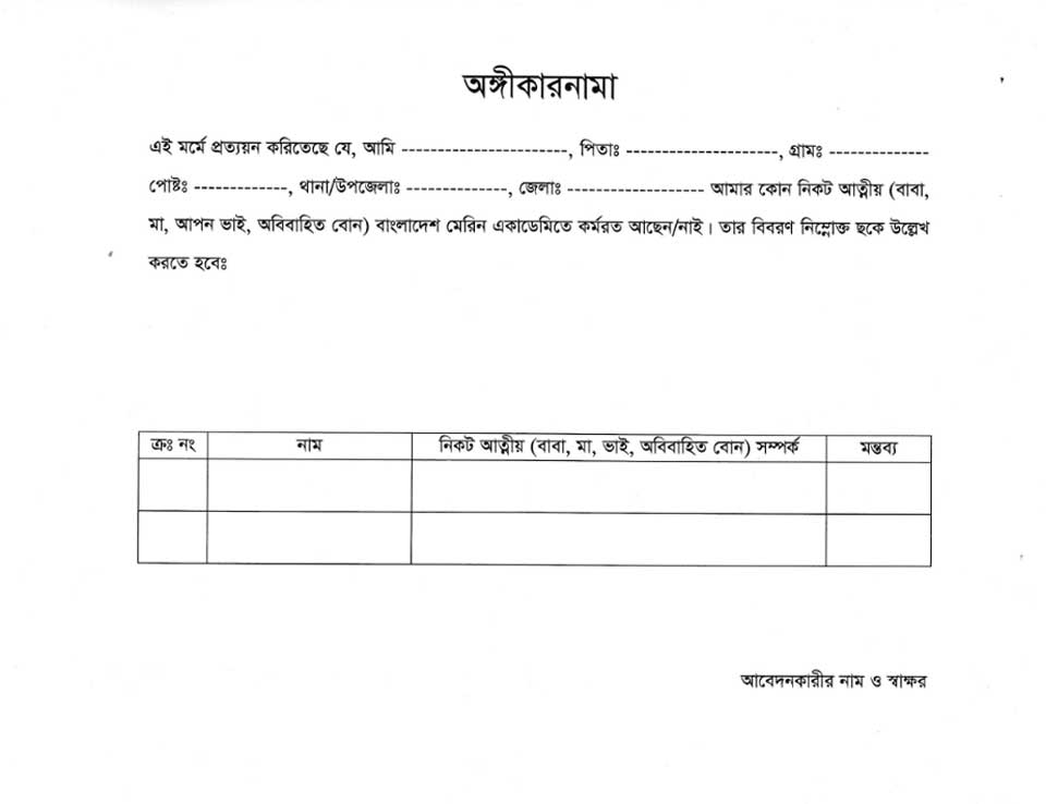 Marine Academy Job Circular 2024 PDF