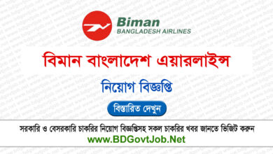 Biman Bangladesh Airlines BBAL Job Circular 2024