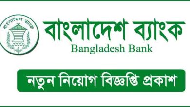 বাংলাদেশ ব্যাংক নিয়োগ বিজ্ঞপ্তি