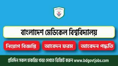 Bangladesh Medical University BMU Job Circular 2025